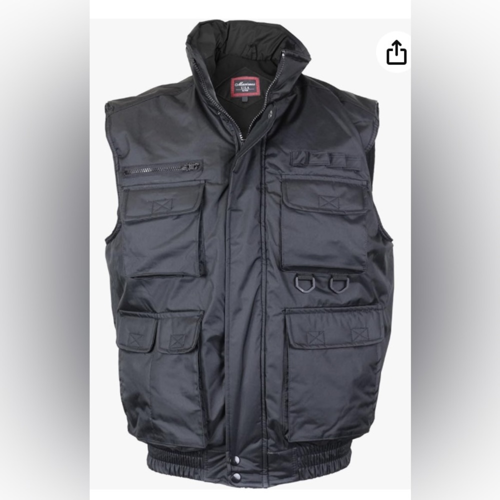 Maximos Men's Multi Pocket Military Fishing Hunting Tactical Vest Size Large New